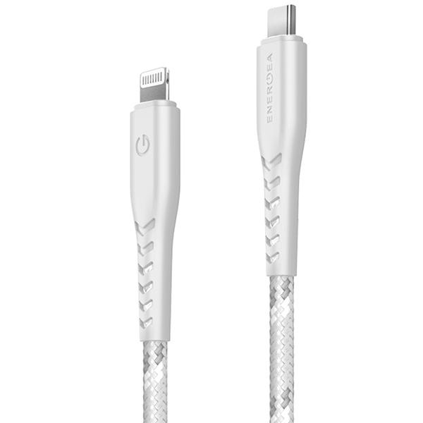 Energea Cable Nyloflex Usb-C - Lightningc94 Mfi 1.5M White