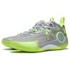 Li Ning Wade Shadow 3 Cushioning Slip Resistant Abrasion Resistant Mid top Basketball Shoes Men's Gray Green ABPS041-4