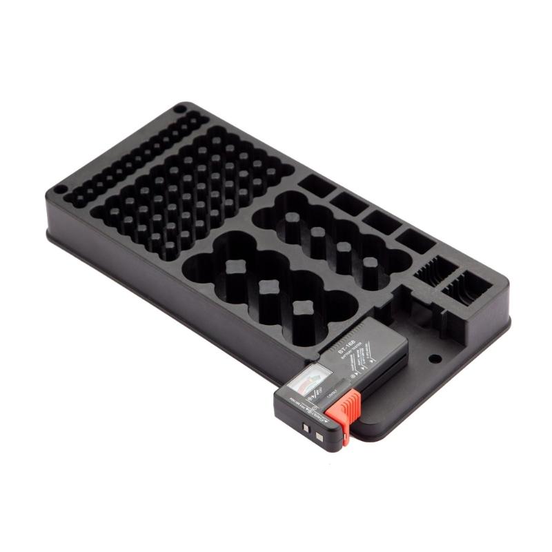 

116 Slot Battery Container Storage Case Battery Tester for Various Batteries Types for Photographers 1