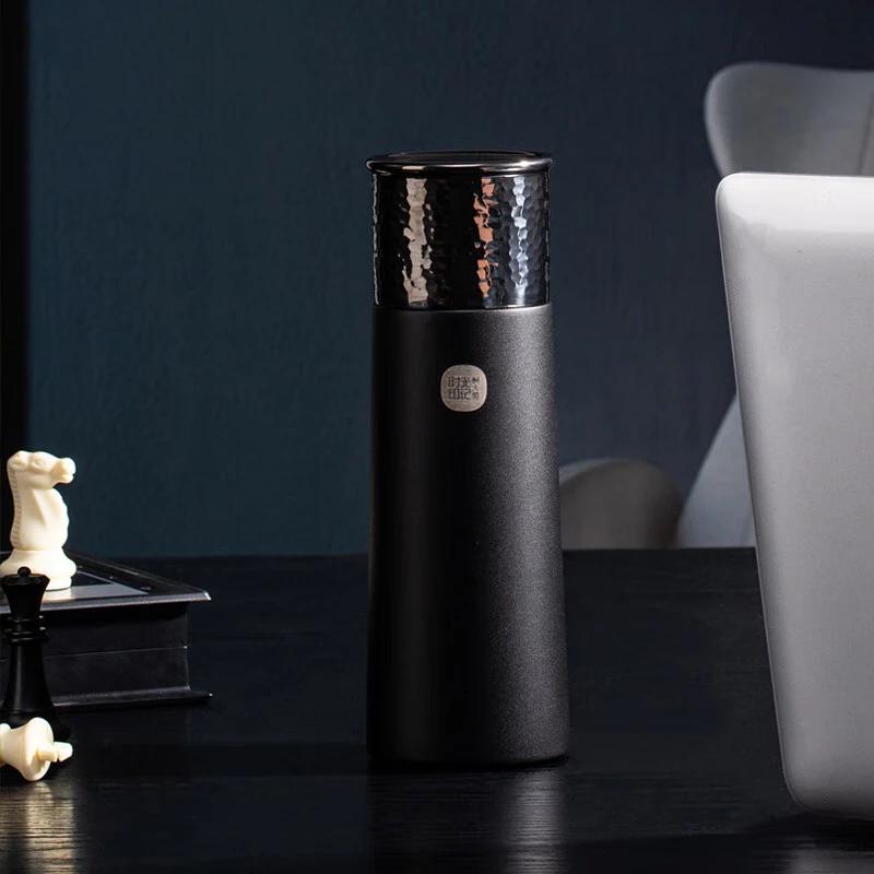 MENDASHI Time Imprint Tea & Water Separation Insulated Cup