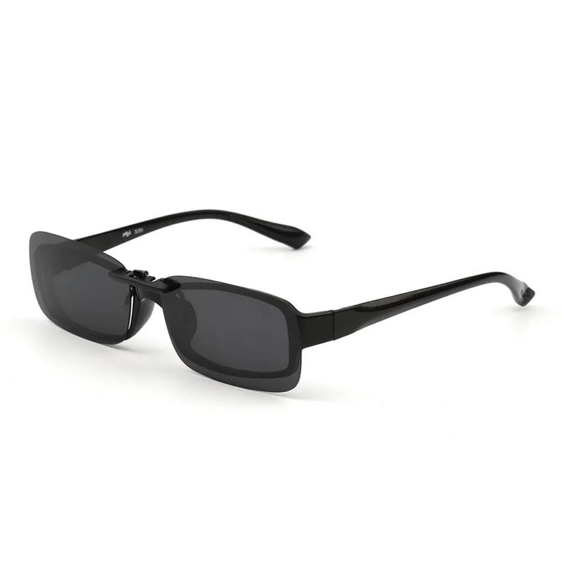 Qualité Qualité May Flower Lunettes de Soleil Rectangulaires Sans Monture à Clip Léger Lunettes Homme Femme Protection UV400