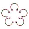 Stainless Steel Cone Spike Horseshoe Circular Septum Nose Ring Nipple Hoops Nose Septum Eyebrow Ear Piercing Body Jewelry