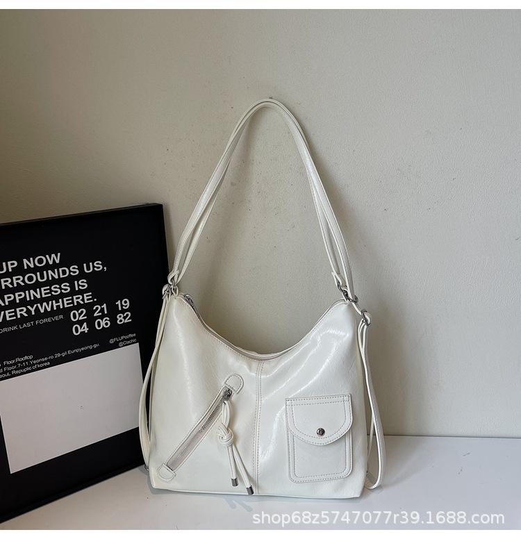 

Large capacity tote bag women s popular versatile shoulder bag 2025 simple messenger bag fashion trend multi-purpose backpack