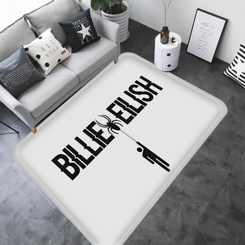 B-BillieS Singer E-EilishS Bathroom Mat Kids Room Bedroom Decoration Balcony Anti-Slip Doormat Living Room Welcome Rug