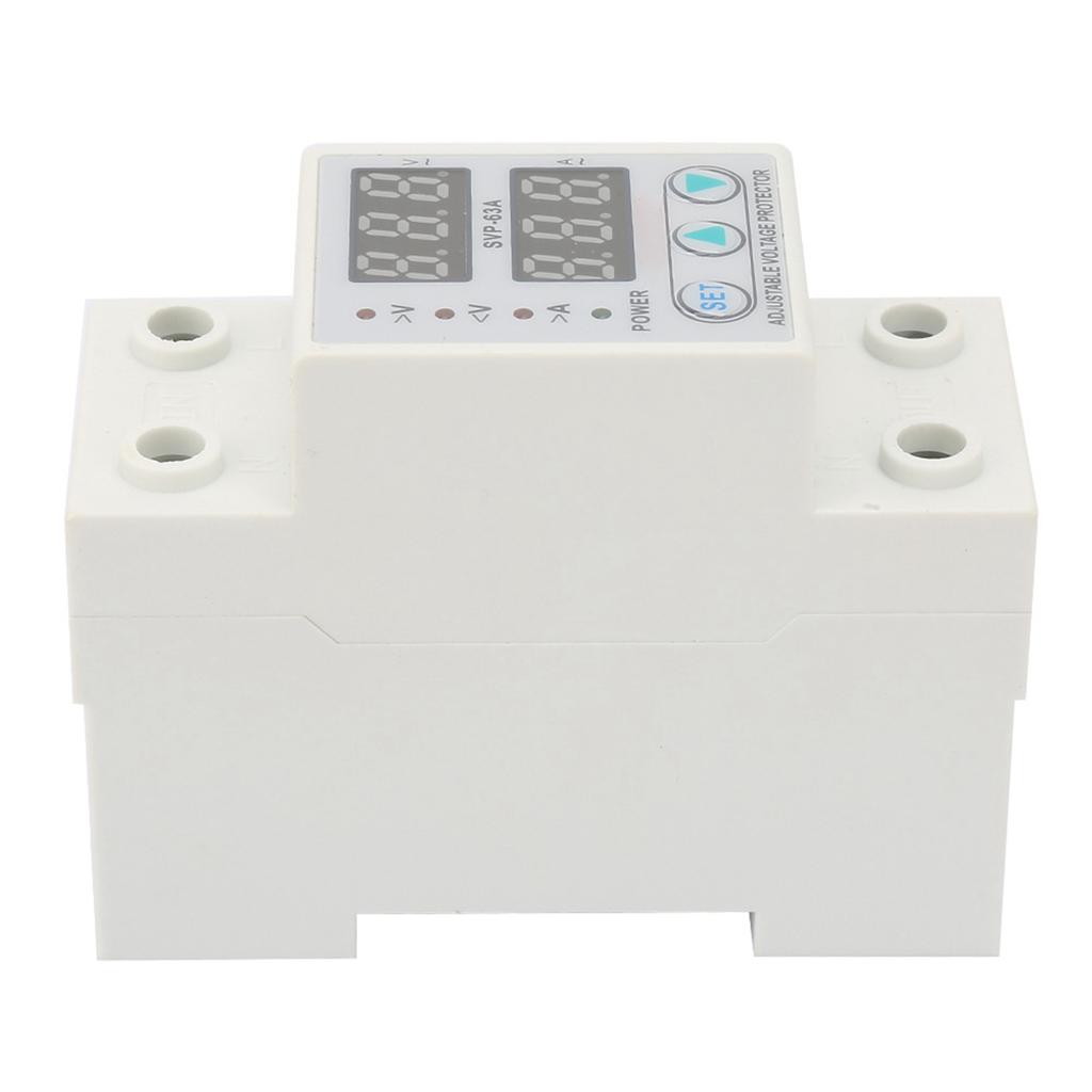 Dvojitý LED displej Jednofázový nastavitelný napěťový proudový chránič AC230V 63A