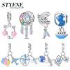 Charm Bead Components Plata Originales Earth Ship Airplane Bead Components Designed For Charm Bead Components Copper Metal Bracelet High Quality Fine