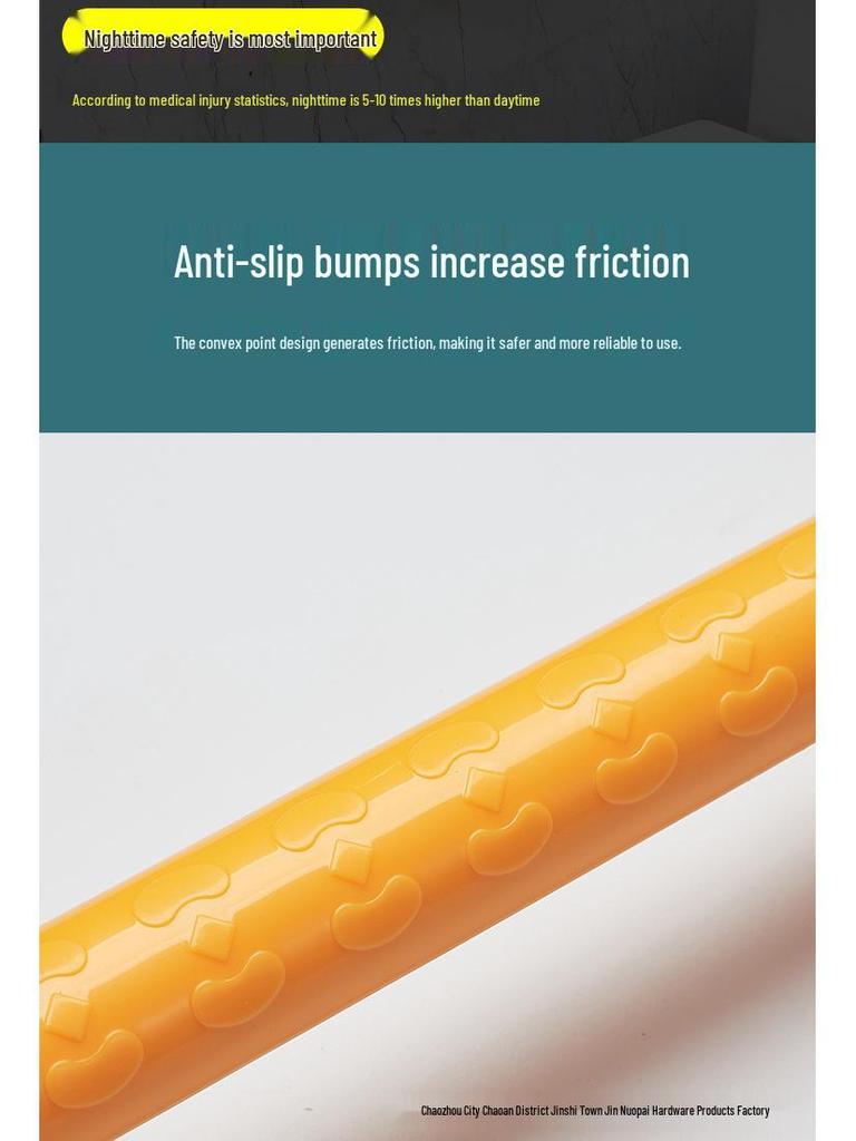 Anti-Slip L-Shaped Bathroom Handrail for Elderly and Disabled - Toilet Safety Handle