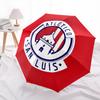 Atlético San Luis  pattern, automatic folding umbrella, portable and foldable design, 8 ribs, a Christmas or birthday gift.
