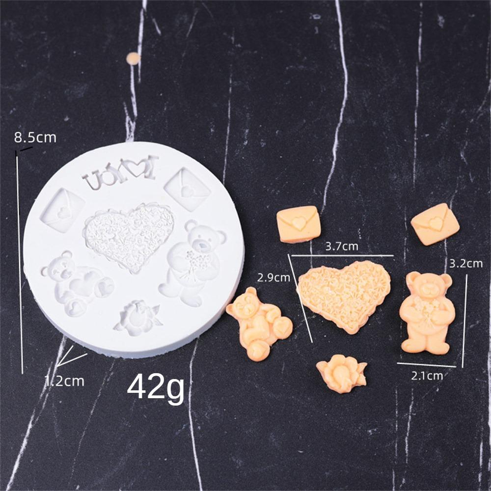 

Cartoon Bear Durable And Flexible Durable Highest Rated Lovely Must Have Cartoon Bear Shape Cake Mold Popular Product White