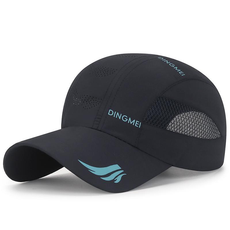 Dingmei Letter Baseball Hat Breathable Sun Resistant Quick Drying Duckbill Cap