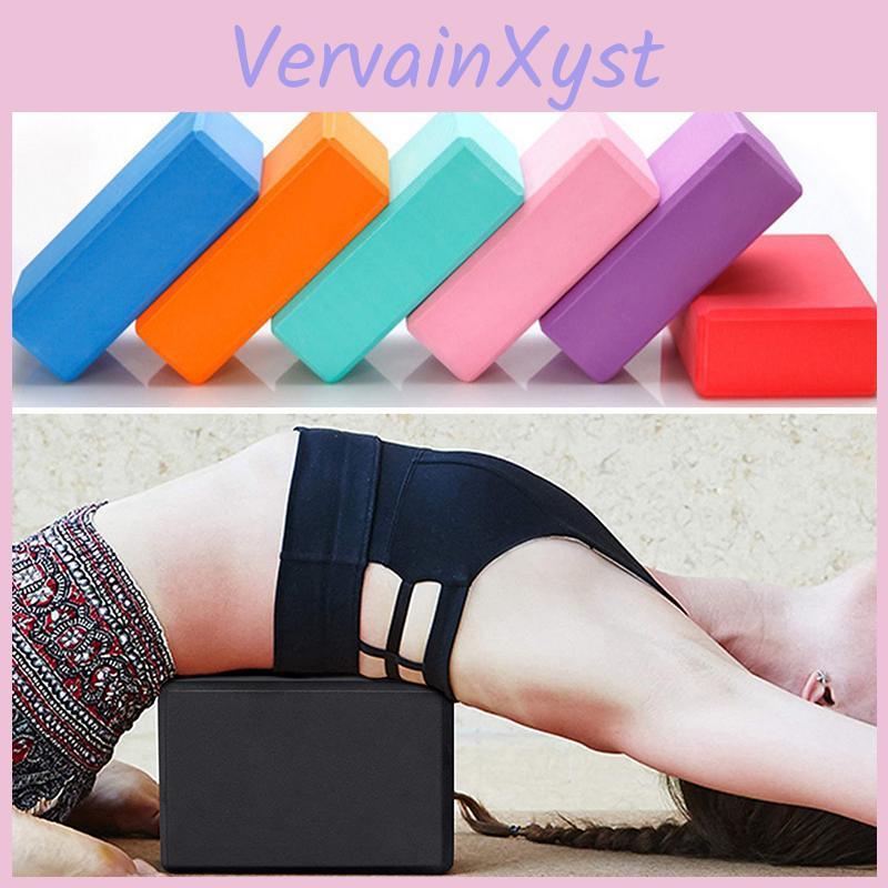 Cubes Blocks Pilates Eva Yoga Bricks Bolster Pillow Cushion Sport Yoga Supplies Workout Home Exercise Bodybuilding Equipment