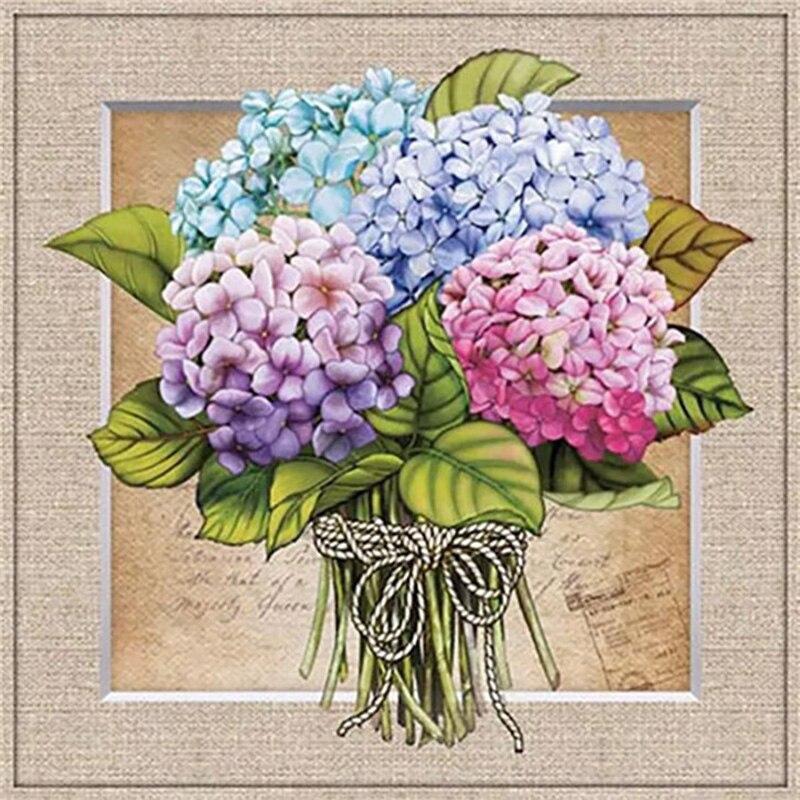 New 5D DIY Diamond Painting Flower Diamond Embroidery Scenery Cross Stitch Full Square Round Drill Crafts Manual Home Decor Gift