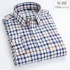 New In Shirt 100%cotton Long-sleeve Shirts for Men Slim Fit Plain Shirt Thin Plaid Striped Tops Fashion Elegants Office Clothes