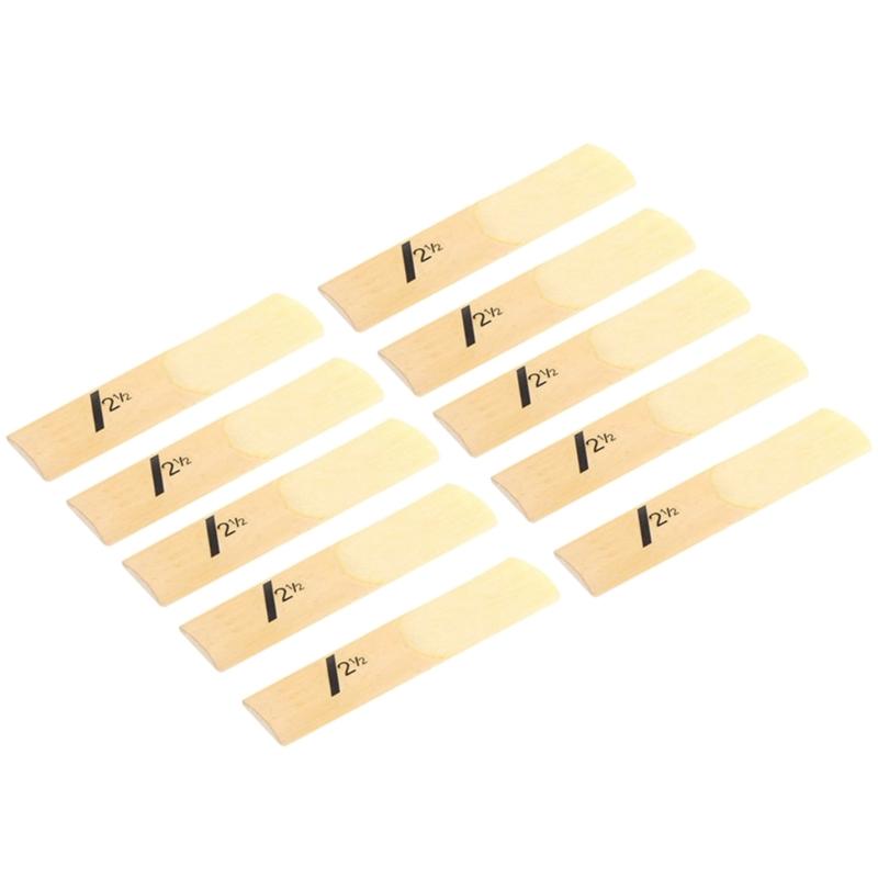 10pcs Soprano Sax Saxophone Reeds Strength 1.5 2.0 2.5 3.0 3.5 4.0 Saxophone Reed Woodwind Instrument Parts Accessories