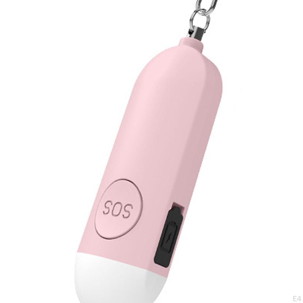 Portable Self Defend Alarms Keychain Rechargeable for Walkers Kids