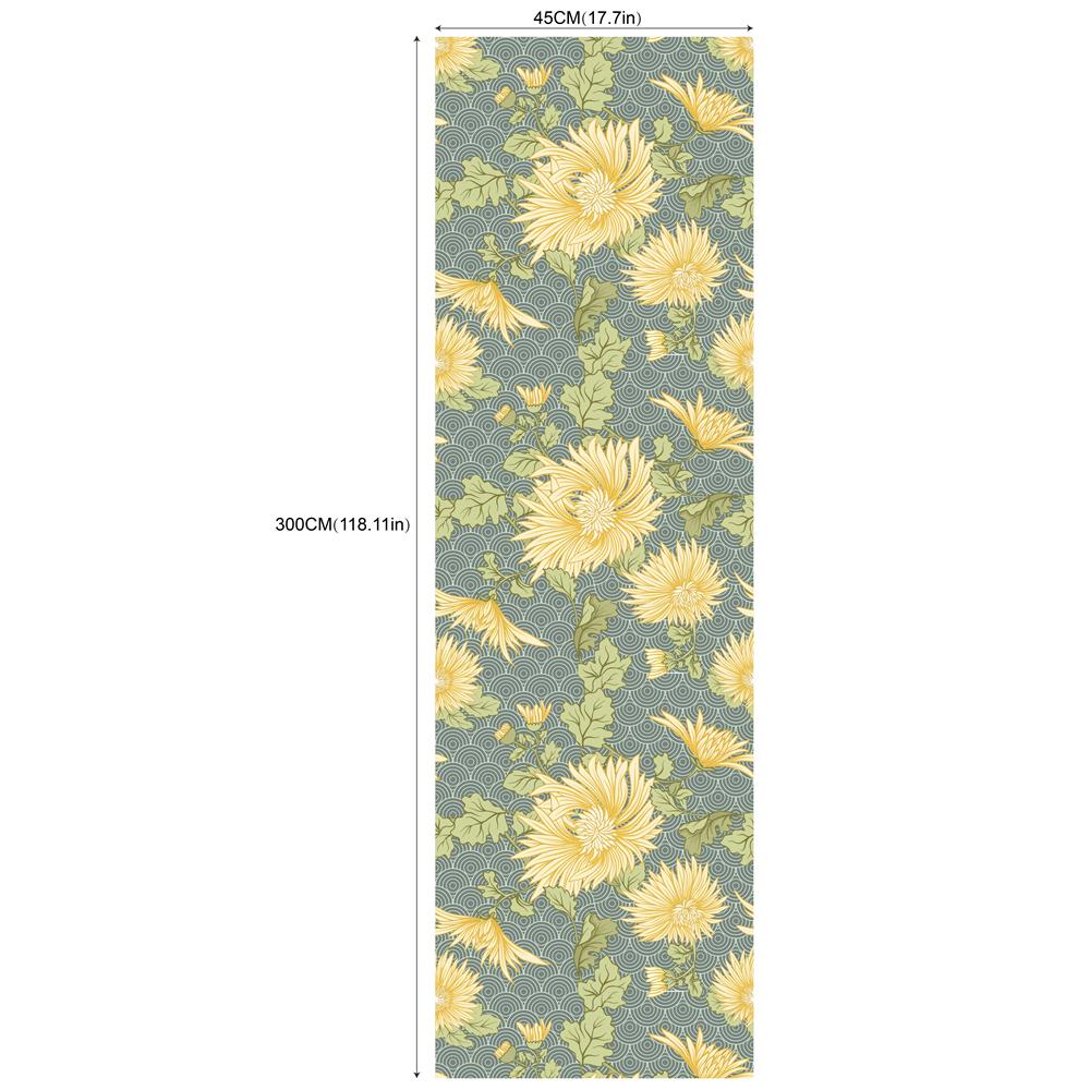 Chinesisch Rot Floral Abziehen und Aufkleben Tapete Abnehmbares Vinyl Selbstklebende Wandrenovierungsaufkleber Heimdekor Tapeten