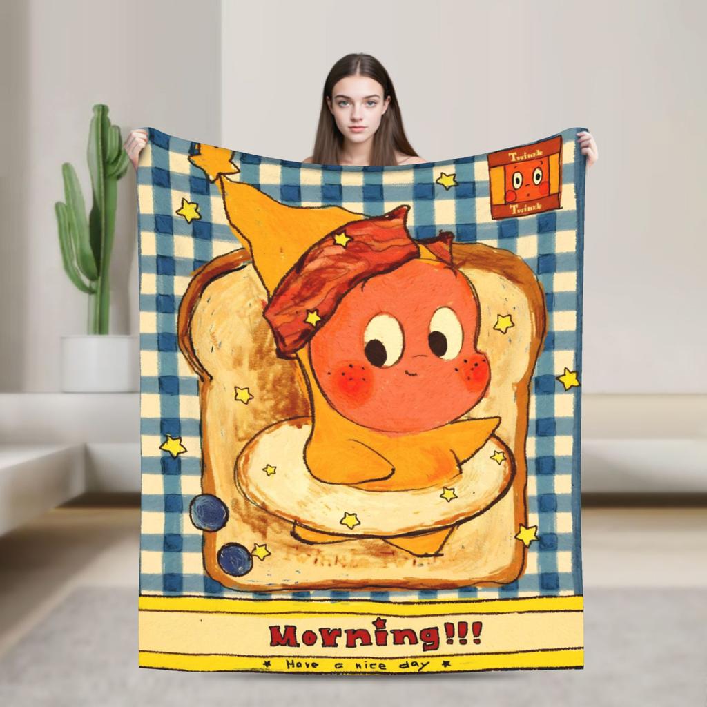 Twinkles Cartoon Twinkles Blankets Quality Super Warm Throw Blanket Autumn Airplane Travel Living Room Fluffy Bedspread
