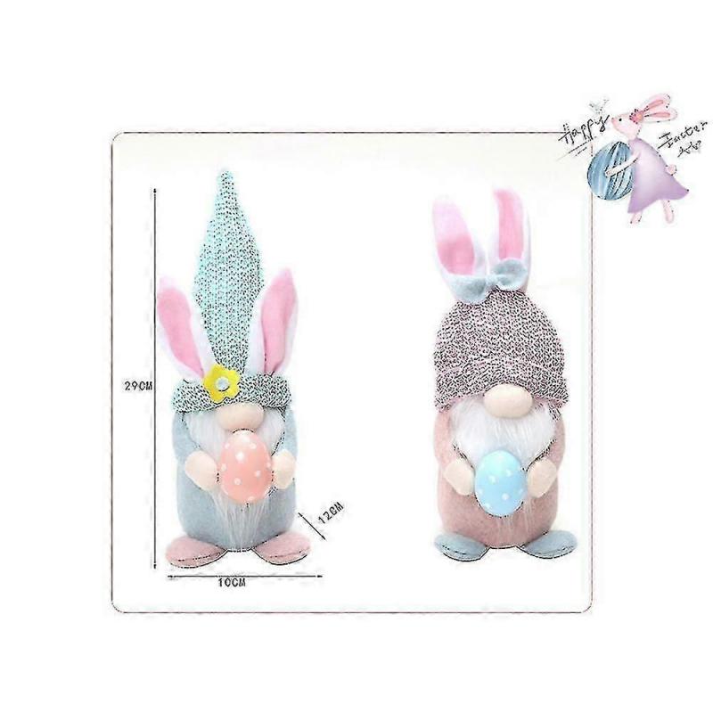 Easter Gnome Plush With Led Light Handmade Swedish Gnome Ornament Easter Elf Dwarf Decors Spring De