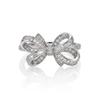 Romantic Bow Shape Cubic Zirconia Rings for Women Light Luxury Shiny CZ Geometry Rings Birthday Wedding Engagement Jewelry Gift