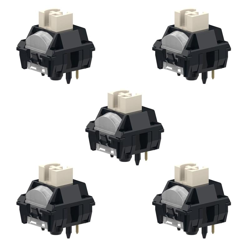 

TTC Hey Switches, линейный переключатель, 5 контактов, более глубокий звук, плавная работа, линейный для механической клавиатуры, 58 г, нижняя сила
