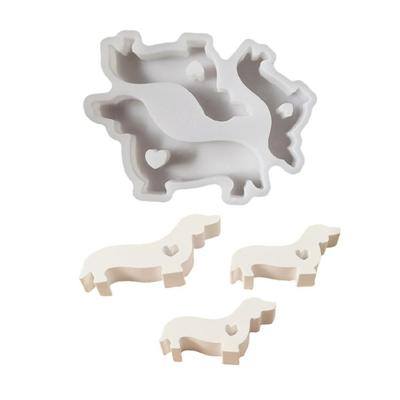 Dachshund Dog Silicone Candle Molds for Candle Soap Making Chocolate Fondant Molds for Candy Desserts Cake Chocolate