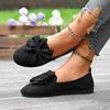 Women Flats New Summer Fashion Comfortable Versatile Loafers Shoes Women Simple Wear-resistant Flat Bottom Bow Sneakers Women