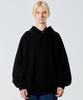 Oversized Cutout Hoodie Black