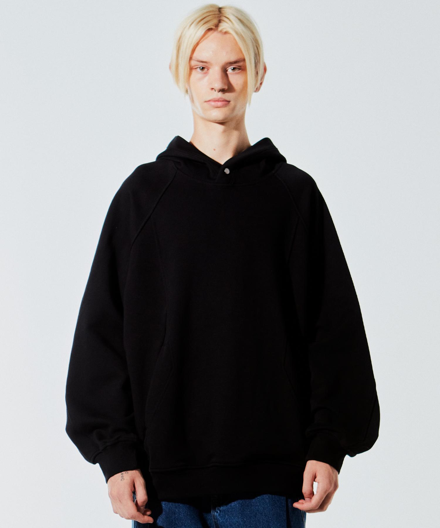 Zensai Oversized Cutout Hoodie Black S