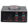 USB Charging Station with 15W Wireless Charger 100W Smart APP Control 8 Port USB Charging Hub for Phone Tablet Laptop
