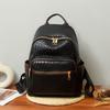 Retro Soft Leather Backpack for Women Simple and Versatile Large-capacity Ladies' Backpack Casual Schoolbag