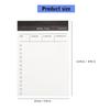 Small Notebook Tearable 50 Sheets Unlined Daily Schedule Planner Notepads Checklist Writing Pad Memopad for Notes Plans