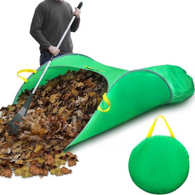 Laubsammler Faltbare Kehrschaufel Tragbare Pop-Up Laubsack Laubaufnahmegerät Wiederverwendbarer Gartenabfallsack für Hof Laub Rasen Müll