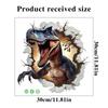 3D Dinosaurier Wandsticker für Kinderzimmer Kindergarten Schlafzimmer Wanddeko Wasserdichte Vinyl Toilettenaufkleber für Mülleimer Kreative Abziehbilder