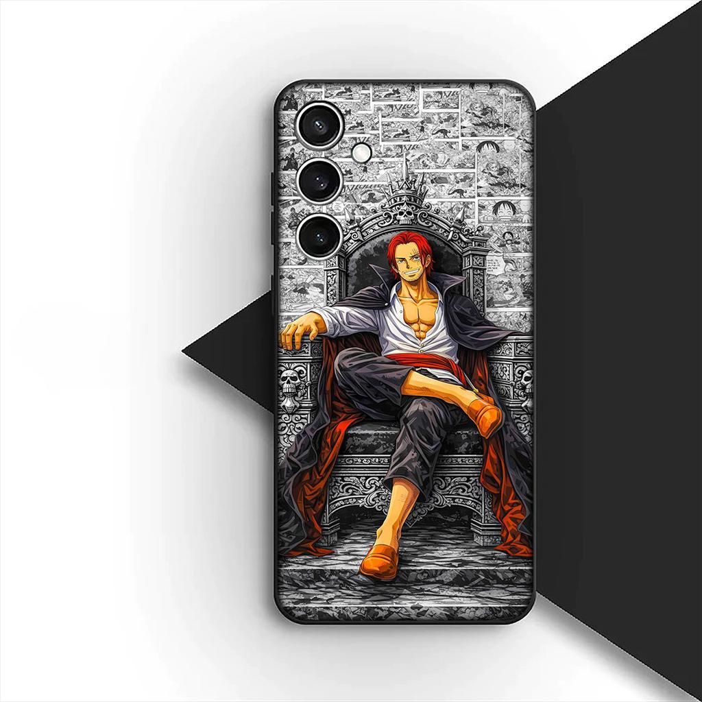 Cover for Motorola Moto G55 G45 G75 G85 G35 Edge 50 30 Fusion 40 NEO Ultra Pro Casing Phone Case Shanks Red Hair One Piece Luffy