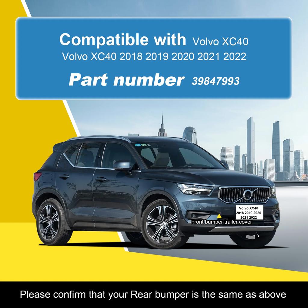 Coperchio Tappo Gancio di Traino Paraurti Anteriore Adatto Per Volvo XC40 2018 2019 2020 2021 2022 39847993 Tappo Copri Gancio di Traino Accessori Auto