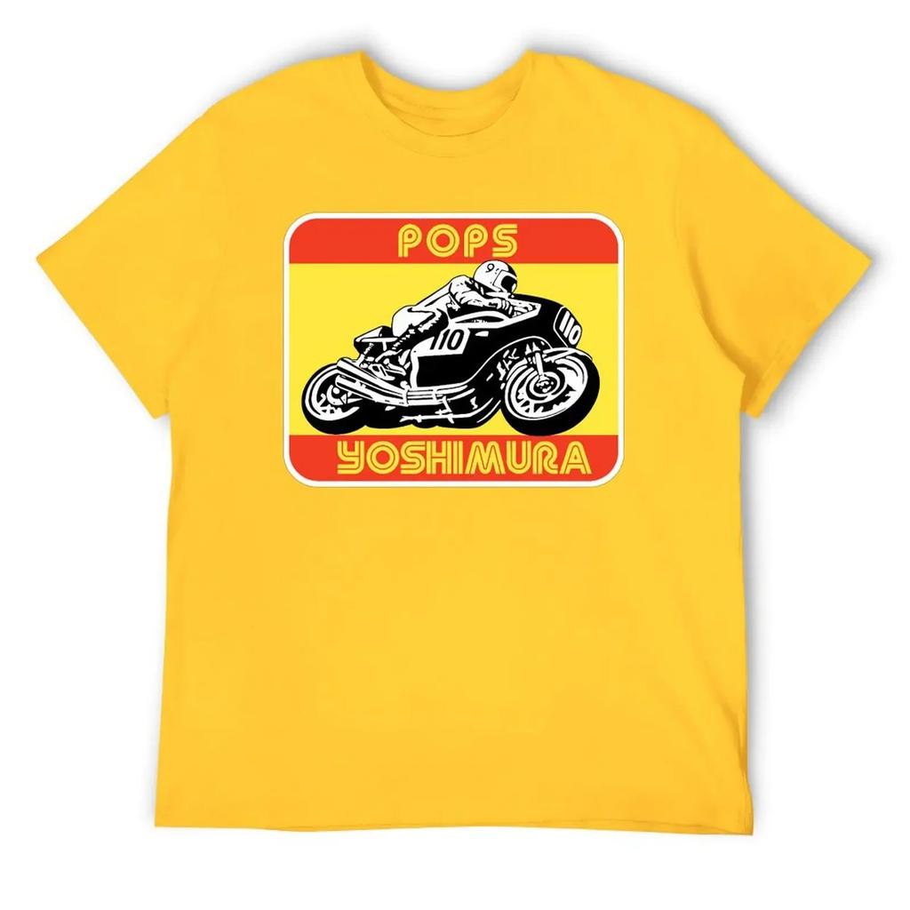 Sport T-shirts Hot Sale Funny Novelty Home Eur Size POPS Yoshimura Classic Round Neck T-shirt clothing harajuku