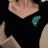 Women Brooch Lightweight Flower Cluster Sparkling Cubic Zirconia Inlaid Brooch Pin Wedding Evening Formal Wear Accessories