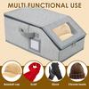 2 Pcs Stackable Hat Storage with Lid and Clear Window  Large Capacity Hat Organizer Total Holds Up to 24 Caps for Home Storage