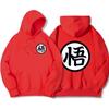 Japan Anime Db Postavy Wu Print Streetwear Muži Oversize Ležérní Mikina s kapucí Móda s kapucí Módní svetr Volná Kapesní Street Man Hoody