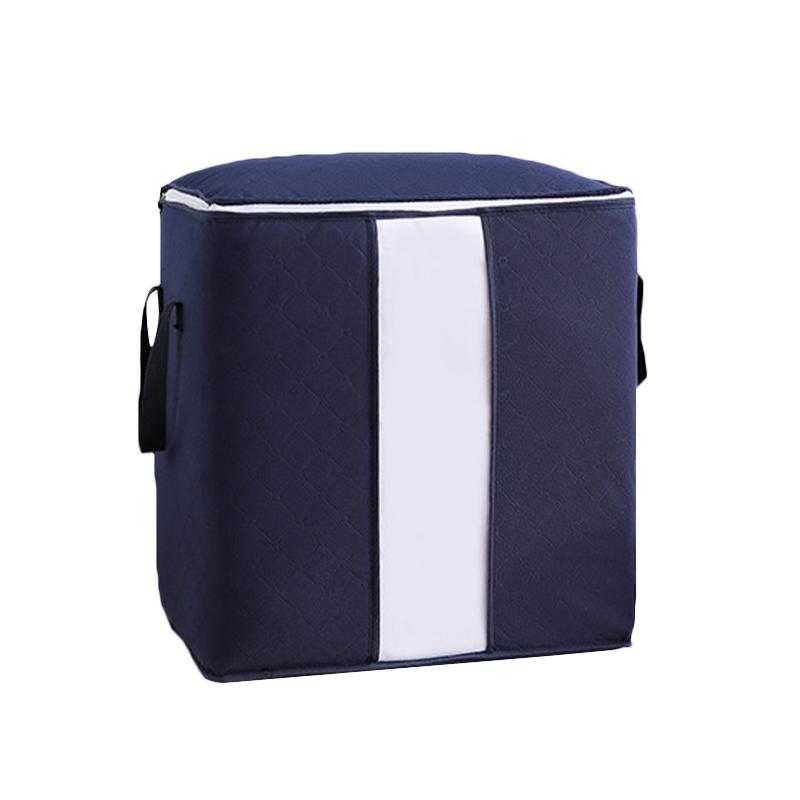 

Шт. Большие 1 Подкроватные сумки для хранения одежды Органайзер на молнии Гардеробные коробки Шкаф Blue Vertical