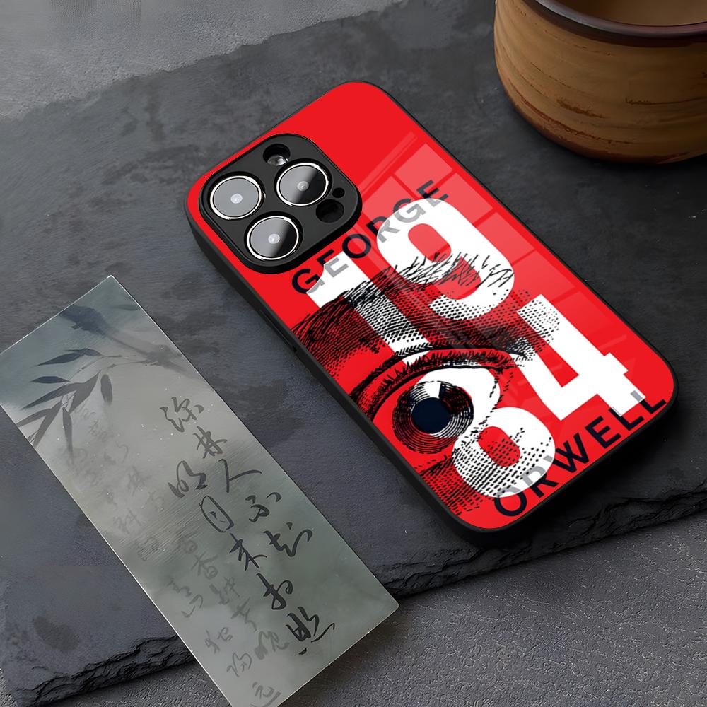 1984 George Orwell Book Novel Phone Case Tempered Glass For IPhone 13 17 14 16 12 15 11 Pro XS Max Plus Mini X XR SE2020 Coque