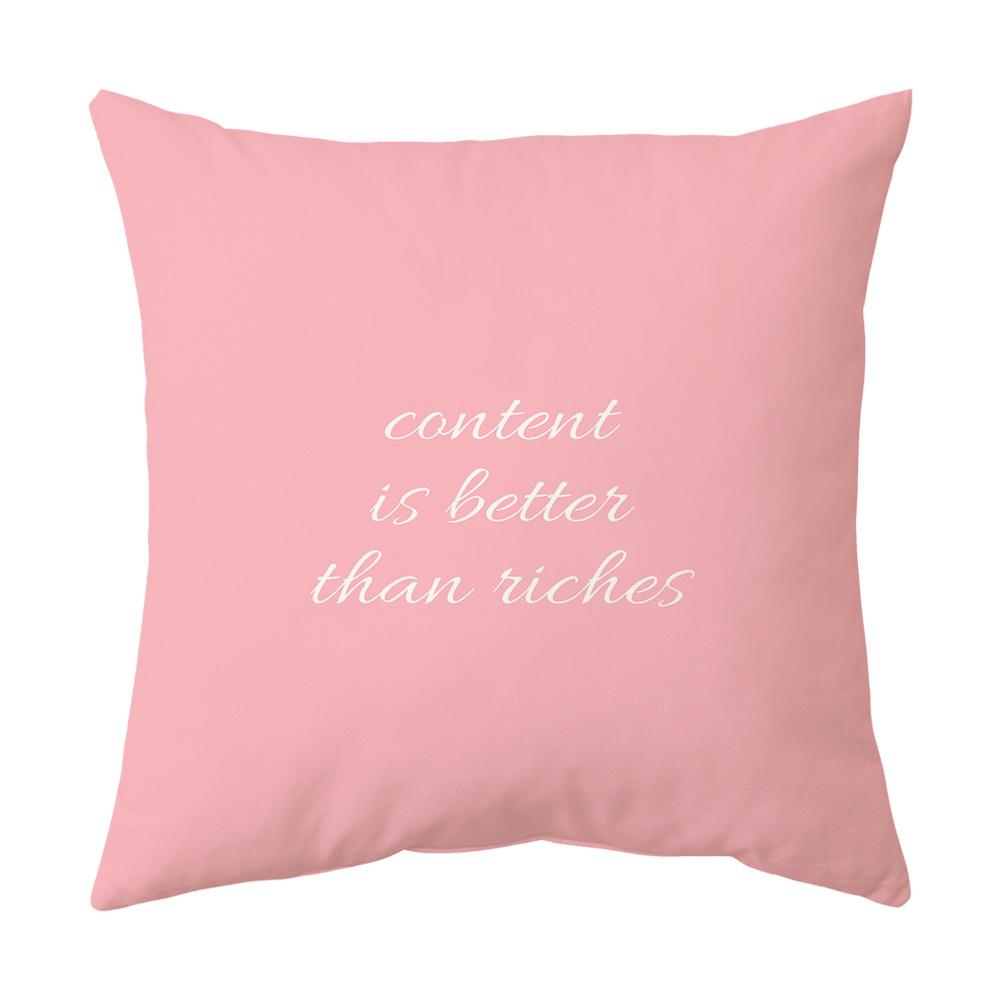 New Pink Pillow Feather Pillow Cover Home Sofa Bed Head Pillow Cover Cushion Cushion Cover