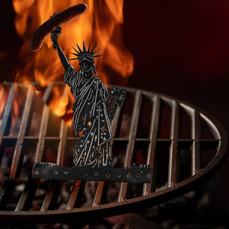 Portable Grill Stand Portable Hot Dog Holder Funny Creative Metal Grill Accessories For Holiday Backyard Events Kitchen Trips