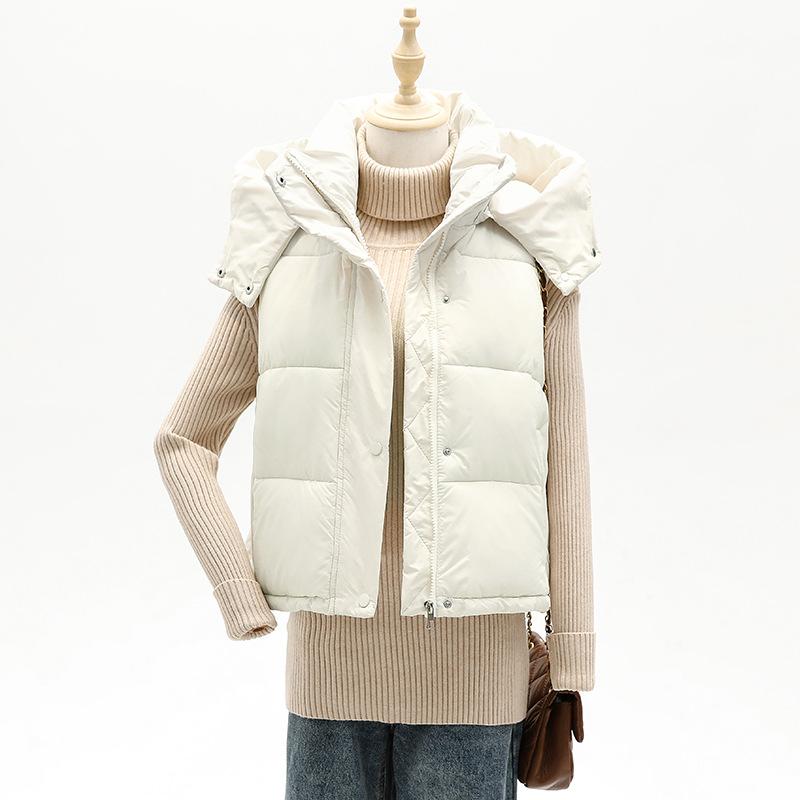 Padded coat women's autumn and winter new short cotton vest cotton vest small cotton vest loose