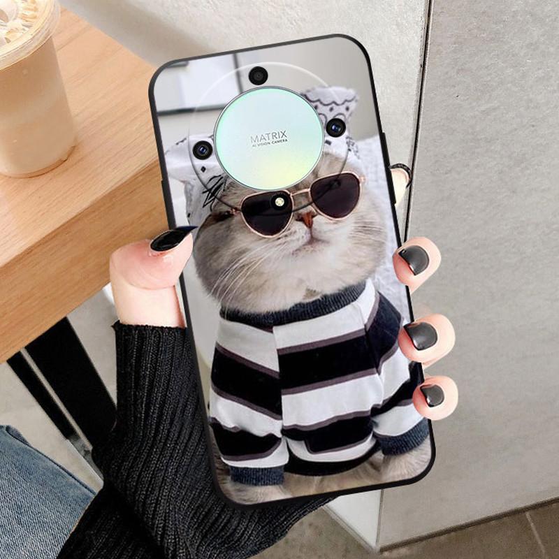 For Honor Magic 6 Lite 5G Case Soft Silicone Cool Wolf Shockproof Cover For Huawei Honor Magic6 Lite 5G TPU Coque Lion Fundas