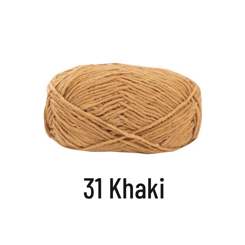 Xuefeier Chenille Gold Velvet Hand-Knitted Bag Doll Yarn Kit
