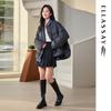 ELLASSAY Women's 2025 Winter Dark Grey Cocoon Down Jacket