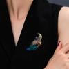 Pfauen Brosche Damen Exquisite Anstecknadel Corsage Anti-Exposure Kleidung Accessoire