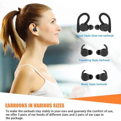 2025 20 Hours Play Time Hiking Waterproof Bluetooth-compatible Earphone Dual Wear Sport Wireless Headset  Ipx7 Stereo Earbuds