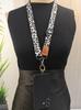 Leopard Print Crossbody Phone Lanyard with Adjustable Retractable Wide Strap
